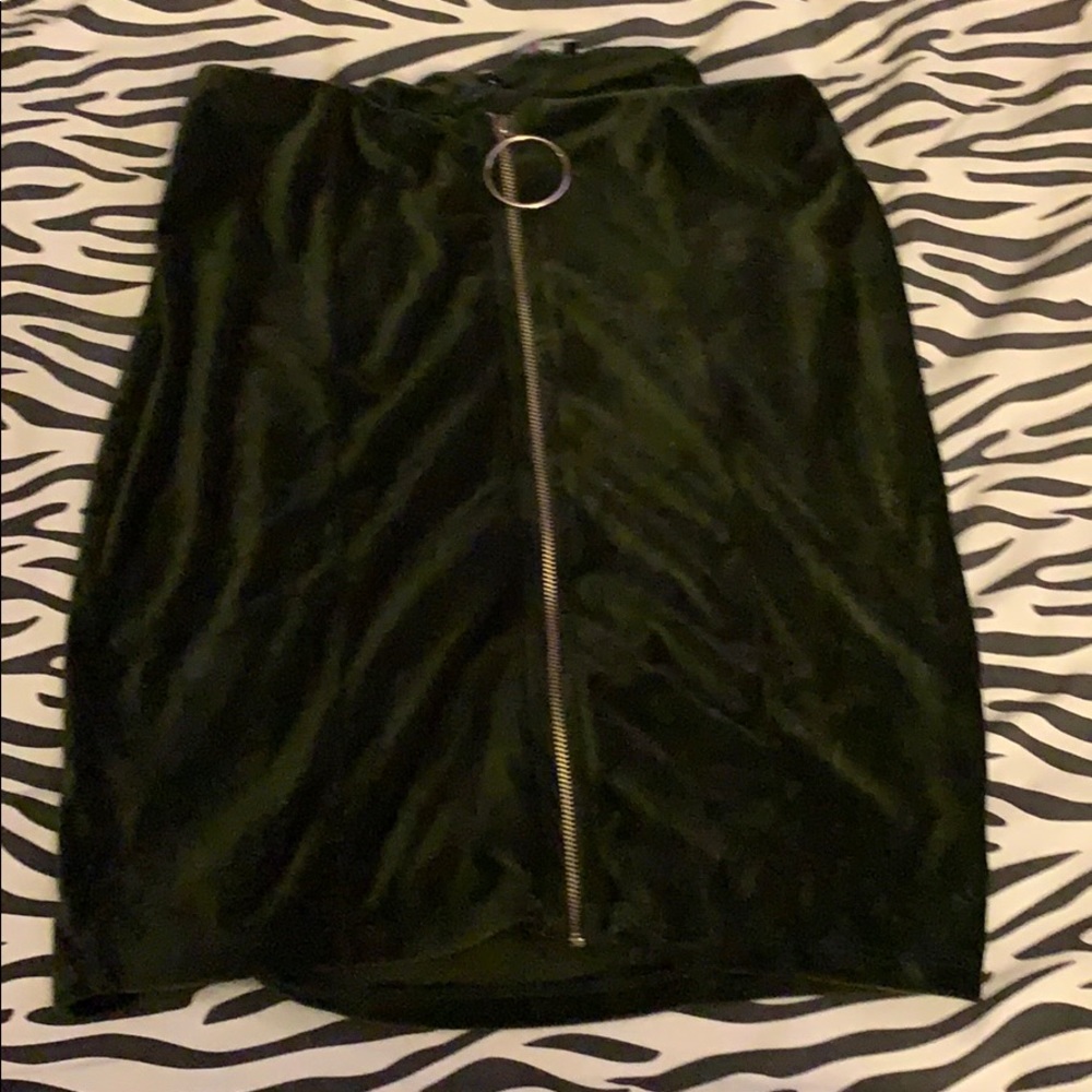 Green skirt